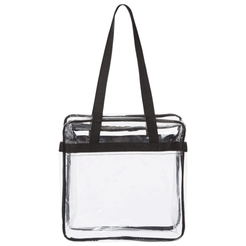 Clear Tote with Zippered Top Thumbnail