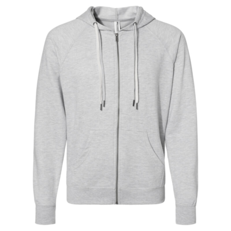 Unisex Icon Lightweight Loopback Terry Full-Zip Hooded Sweatshirt Thumbnail