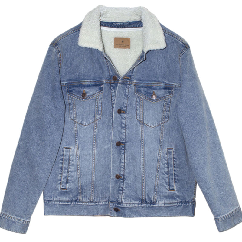 Unisex Sherpa-Lined Denim Jacket Thumbnail