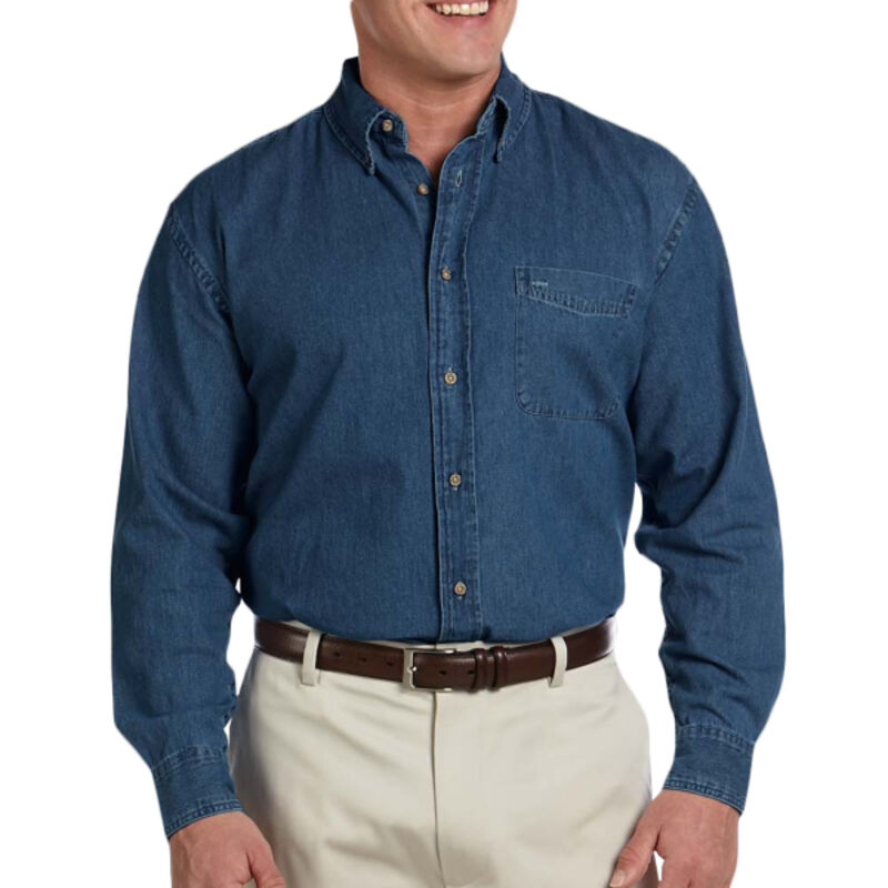 Men's Long-Sleeve Denim Shirt Thumbnail
