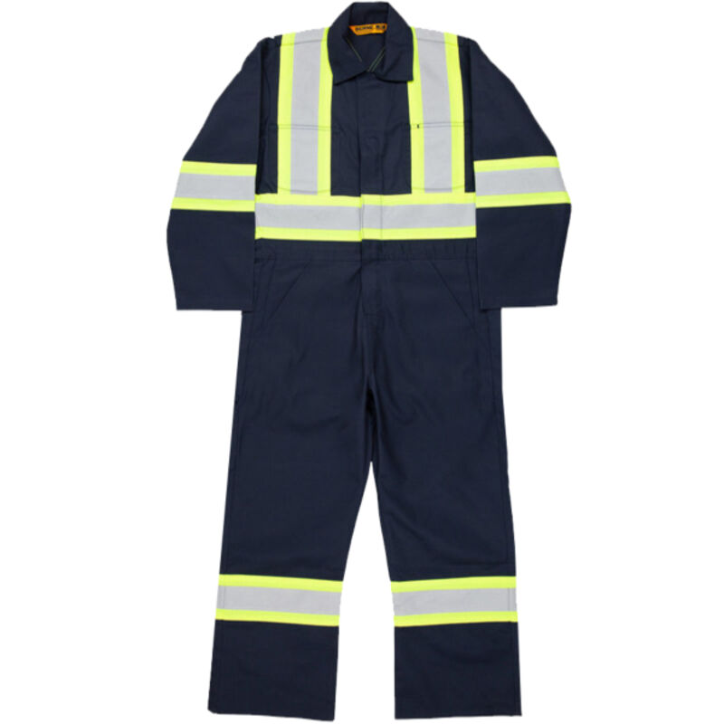 Men's Safety Striped Gasket Unlined Coverall Thumbnail