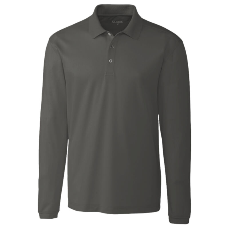 Clique Spin Eco Performance Pique Long Sleeve Mens Polo Thumbnail
