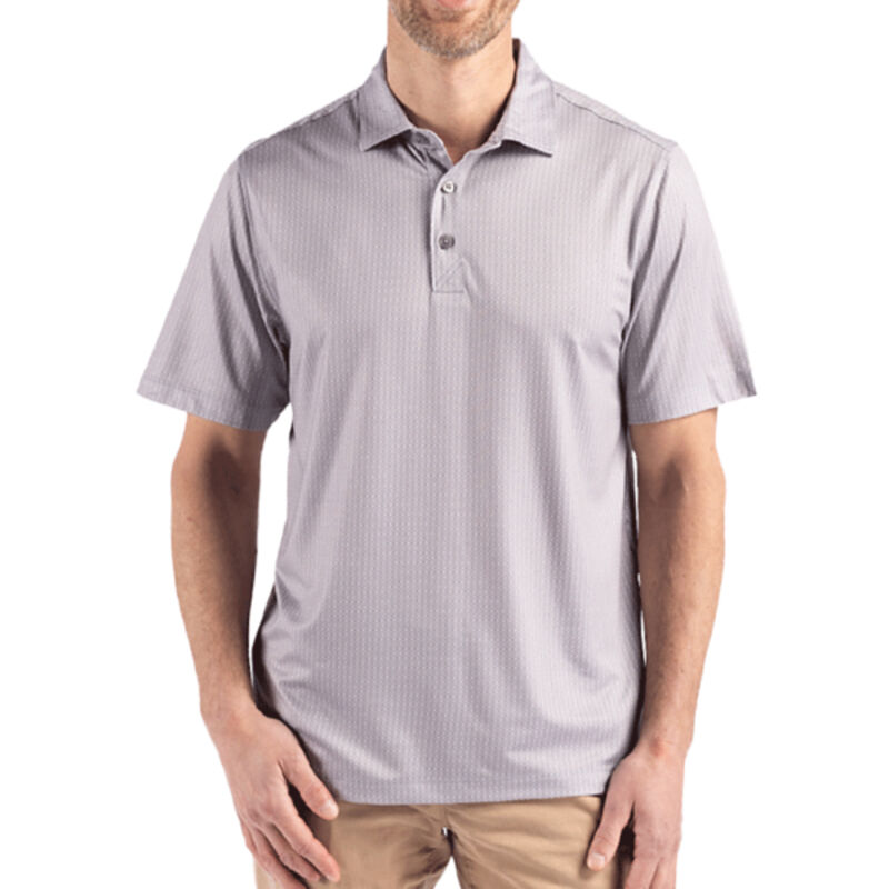 Cutter & Buck Pike Eco Shadow Check Print Recycled Mens Big & Tall Polo Thumbnail