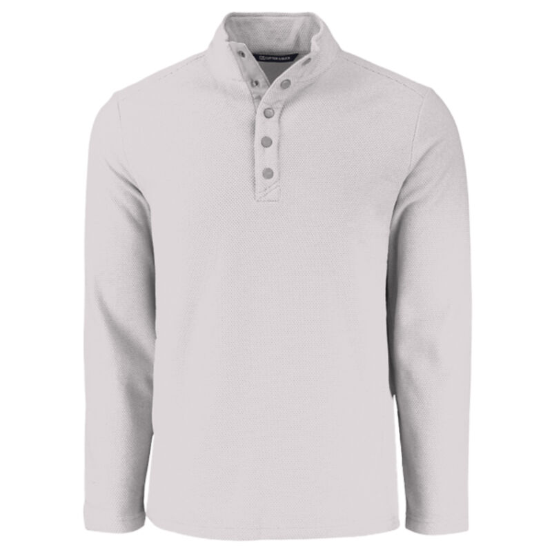 Cutter & Buck Hunts Point Eco Textured Fleece Recycled Mens Snap Pullover Thumbnail