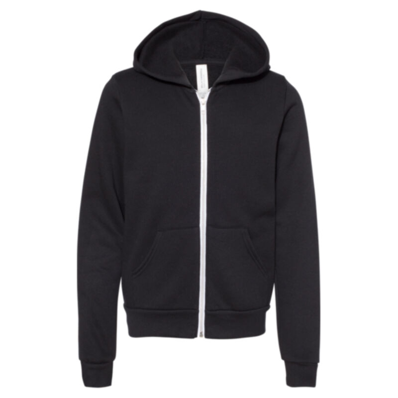 Youth Sponge Fleece Full-Zip Hoodie Sweatshirt Thumbnail