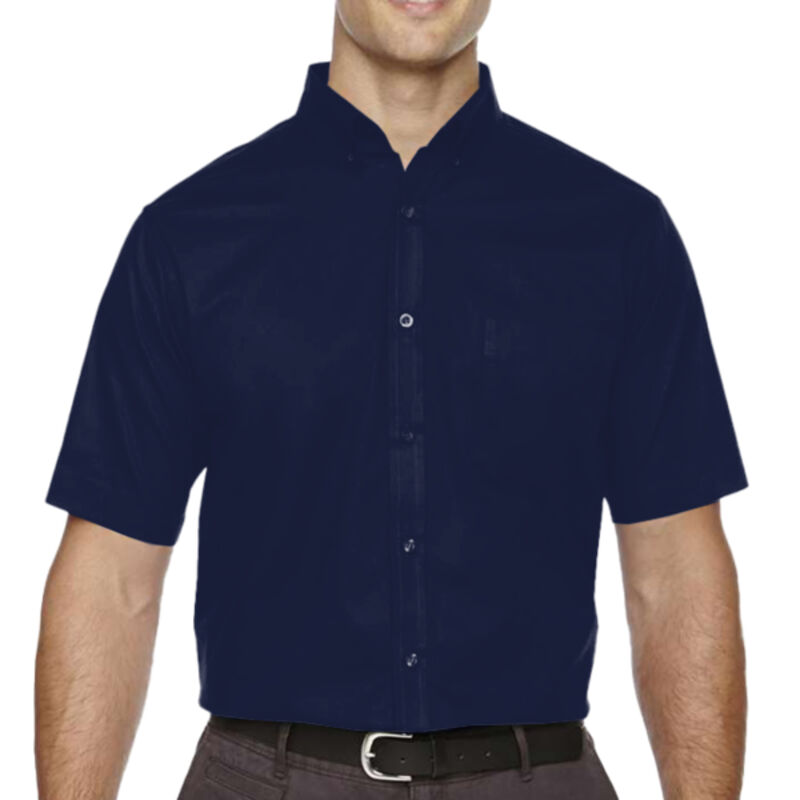 Men's Tall Optimum Short Sleeve Twill Dress Shirt Thumbnail