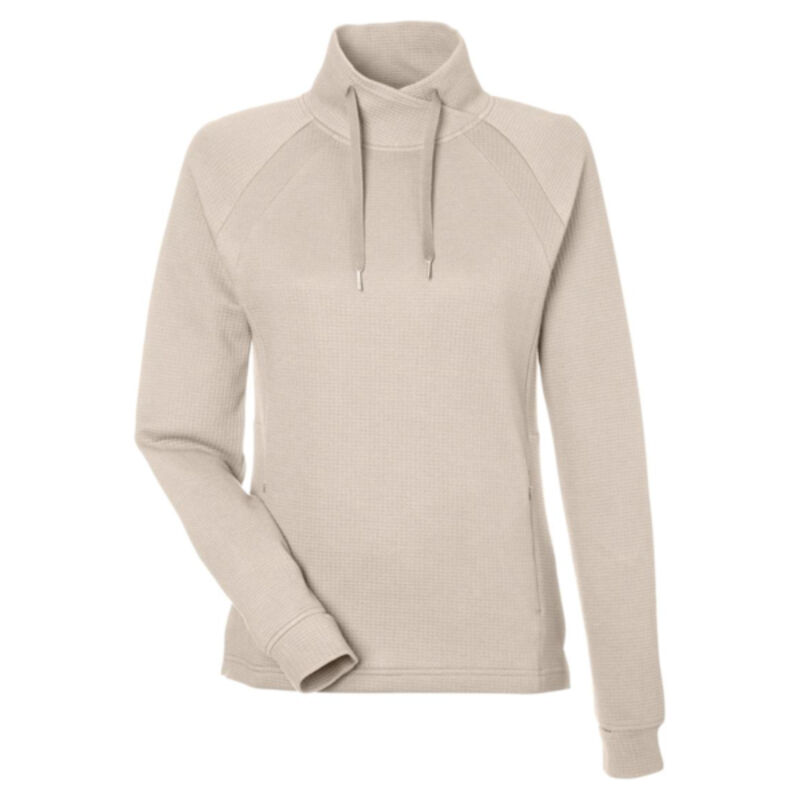 Women's Rhythm Waffle Cross-Neck Pullover Thumbnail