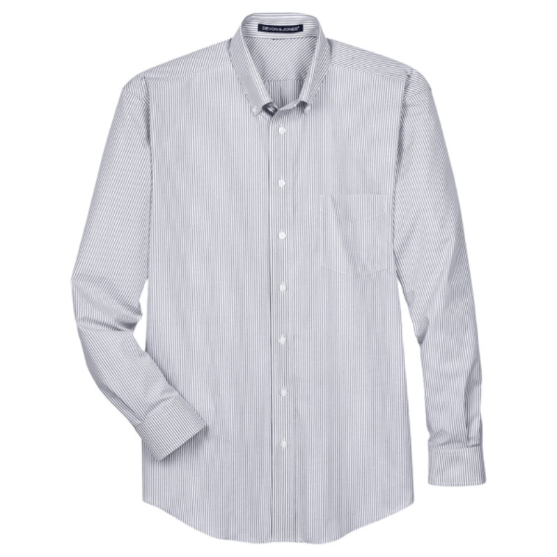 Men's Crown Collection® Banker Stripe Woven Dress Shirt Thumbnail