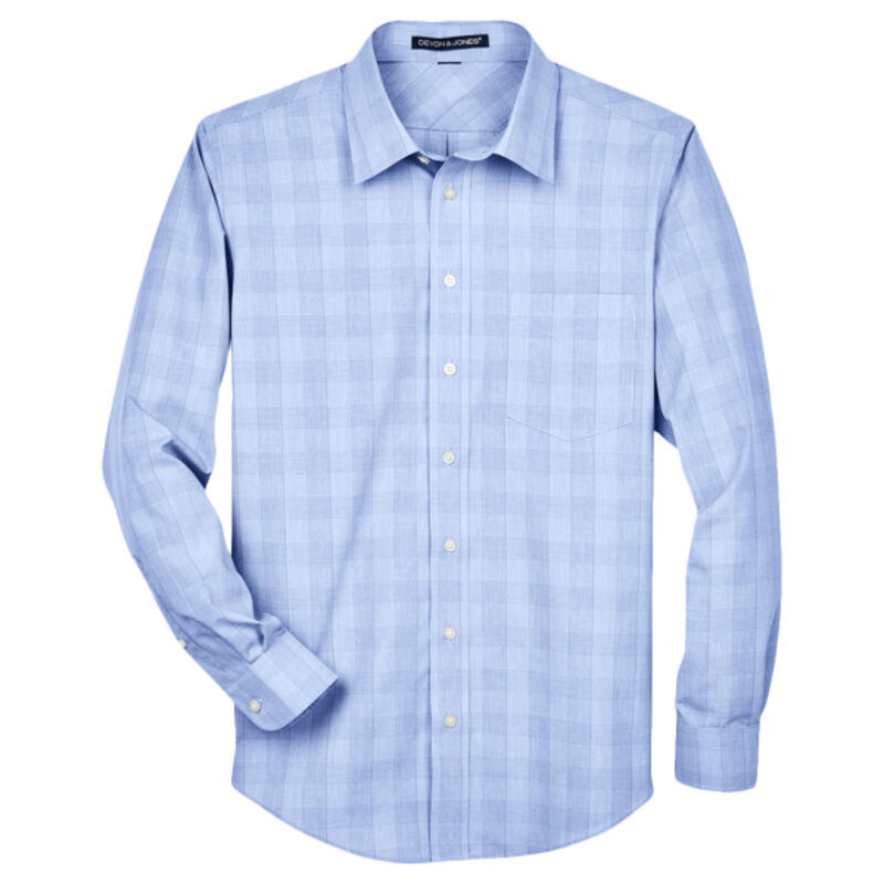 Men's Crown Collection® Glen Plaid Woven Dress Shirt Thumbnail