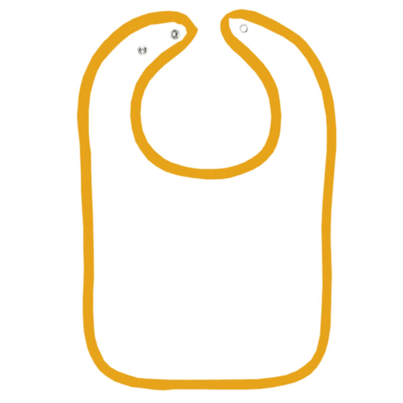 Infant Contrast Trim Terry Bib Thumbnail