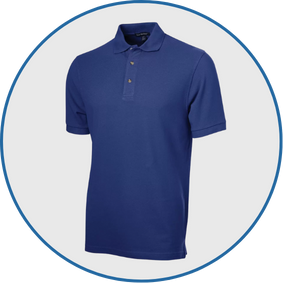embroidered polo shirts, branded polos for business, custom golf shirts, performance and cotton polos with logos