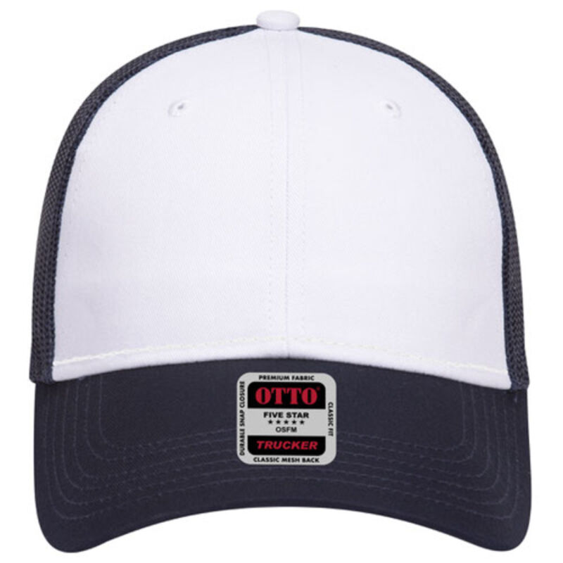 OTTO Youth CAP 6 Panel Low Profile Mesh Back Trucker Hat Thumbnail