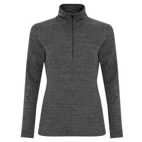 ATC DYNAMIC HEATHER FLEECE 1/2 ZIP LADIES' SWEATSHIRT. Thumbnail