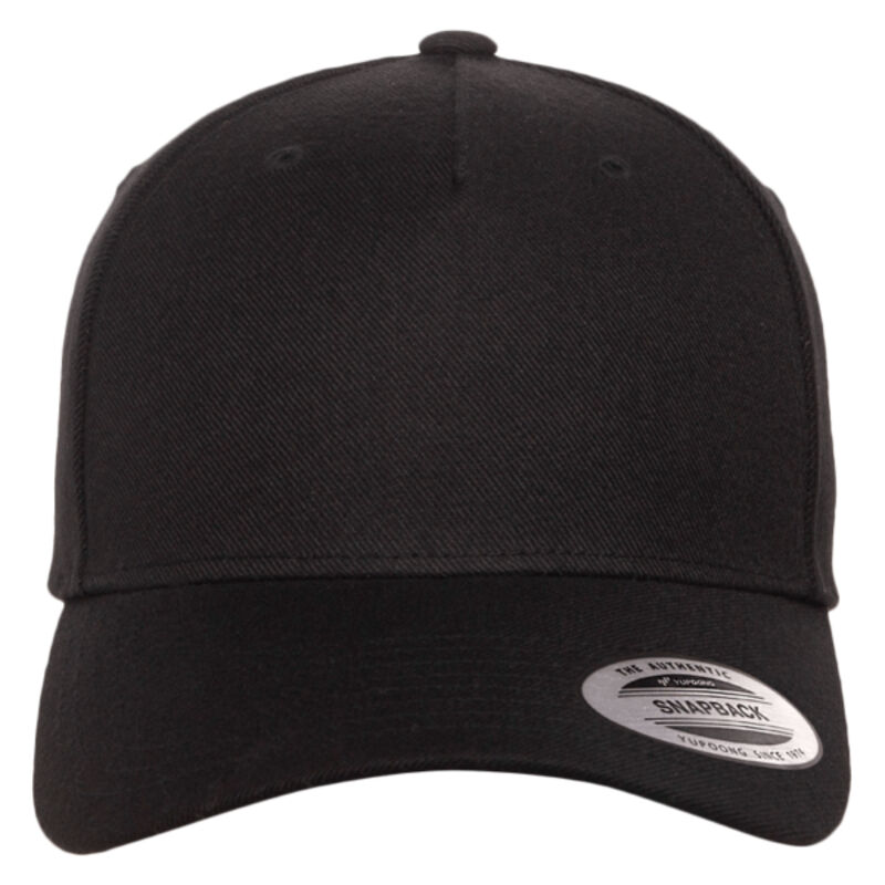 Premium Five-Panel Curved Visor Snapback Cap Thumbnail